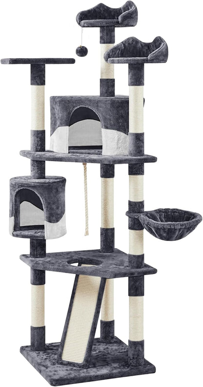 79" 5-Tier Cat Tree Condo with Scratching Posts & Perches