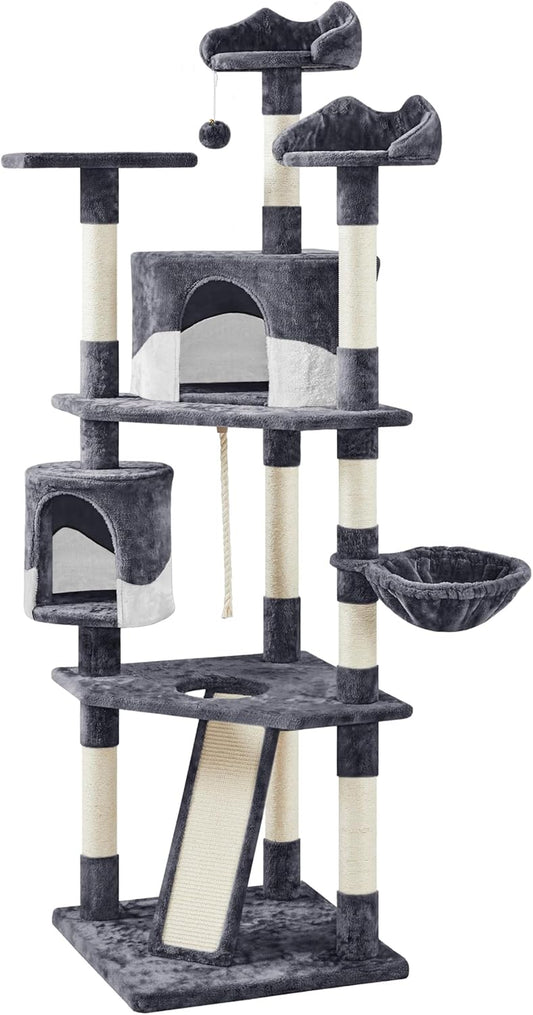 79" 5-Tier Cat Tree Condo with Scratching Posts & Perches