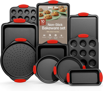 10-Piece Non-Stick Bakeware Set - Carbon Steel