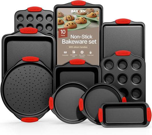 10-Piece Non-Stick Bakeware Set - Carbon Steel