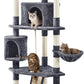 79" Multi-Level Cat Tree Tower, 5 Levels, Condo & Perches