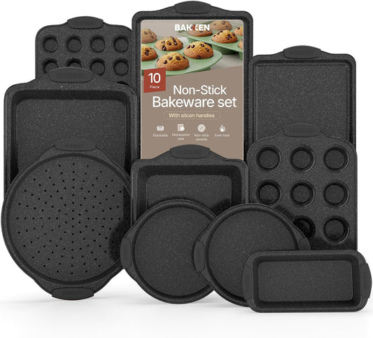 10-Piece Non-Stick Bakeware Set - Carbon Steel